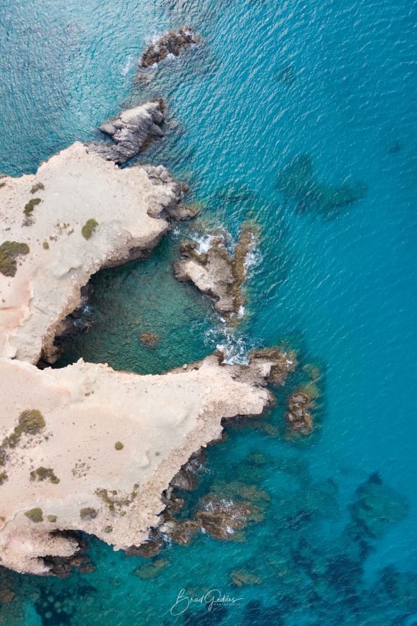 Milos, Aerial, Beach, Firiplaka, Greece, Beach, Blue, Ocean, Landscape, Drone, Brad Geddes, Brad Geddes Photography