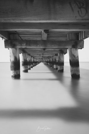 Pier, Long Exposure, Shadow, Black and White, Leading Lines